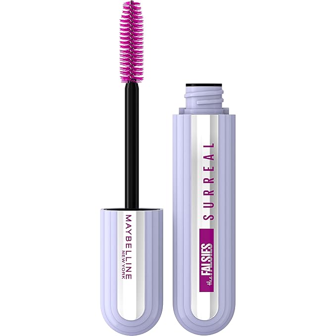 Maybelline The Falsies Surreal Extensions Washable Mascara, Volumizing, Lengthening Mascara Make Up, Very Black, 1 Count
