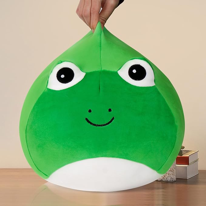 Wepop 20in Frog Stuffed Animal, Big Frog Plush, Cuddle Stuffed Plushies Pillows Gifts for Kids Adults Boys and Girls