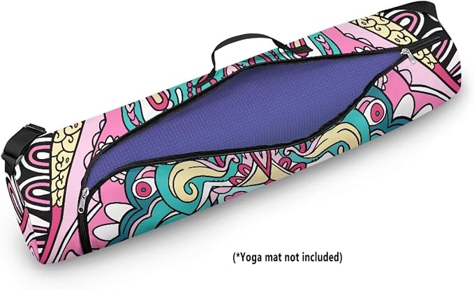 Yoga Mat Bags for Women Lightweight Gym Bag with Strap Full Zip Yoga Accessories
