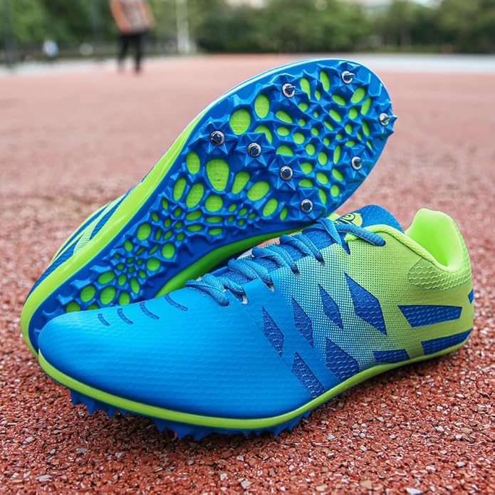 Men Women Kids Track and Field Shoes Professional 8 Spikes Running Racing Sneakers Breathable Lightweight Sprinting Shoes