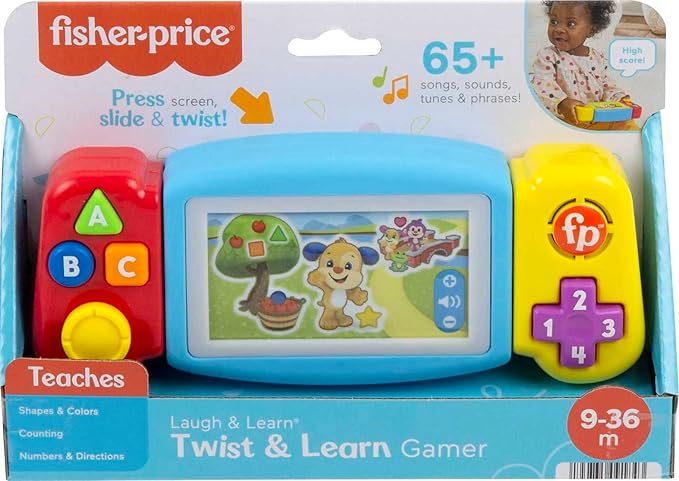 Fisher-Price Baby & Toddler Toy Laugh & Learn Gamer, Electronic Musical Learning Activity for Pretend Play Infants Ages 9+ Months