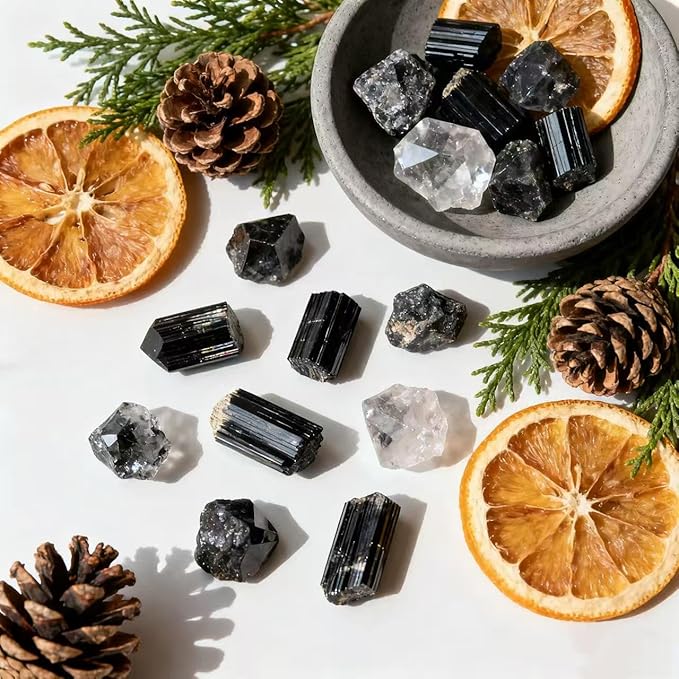 Bulk Raw Crystals - Beginner DIY Healing Crystal Set, 0.6-1.2” Natural Unpolished Gemstones for Terrarium, Meditation, Tarot, Grids, Aroma Stone, 0.45lb (Tiger’s Eye-S)