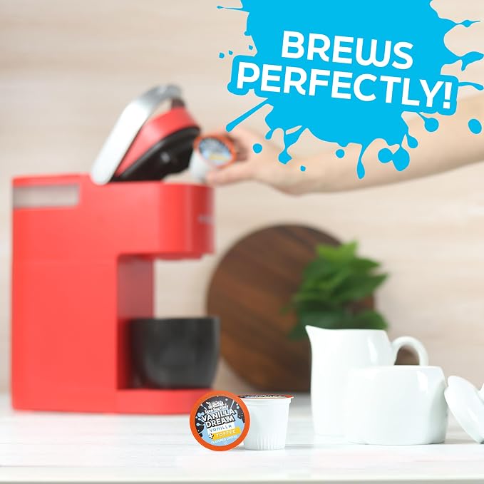Java Factory Coffee Pods Vanilla Flavored Coffee Compatible with K Cup Brewers Including 2.0, Vanilla Dream, 80 Count