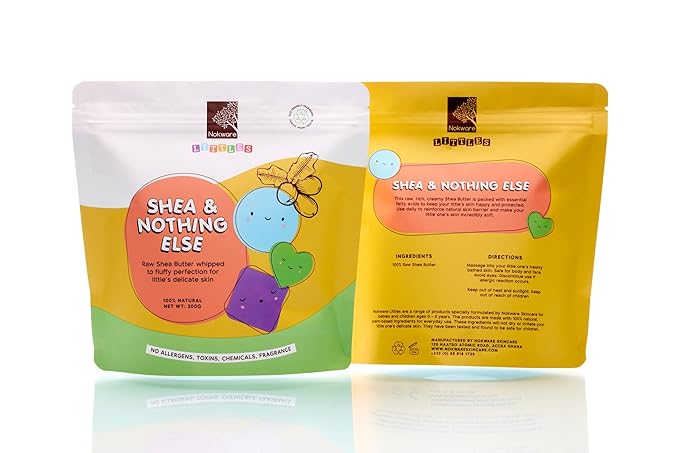 Littles Shea & Nothing Else – 100% Natural Pure Whipped African Shea Butter from Ghana for Babies and Kids Face, Body & Hair 300g