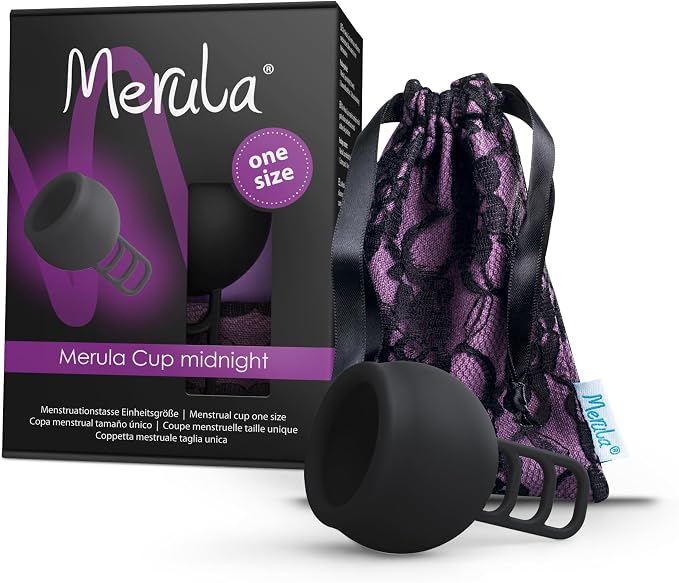 Merula Cup Midnight - One Size Menstrual Cup from Medical Grade Silicon
