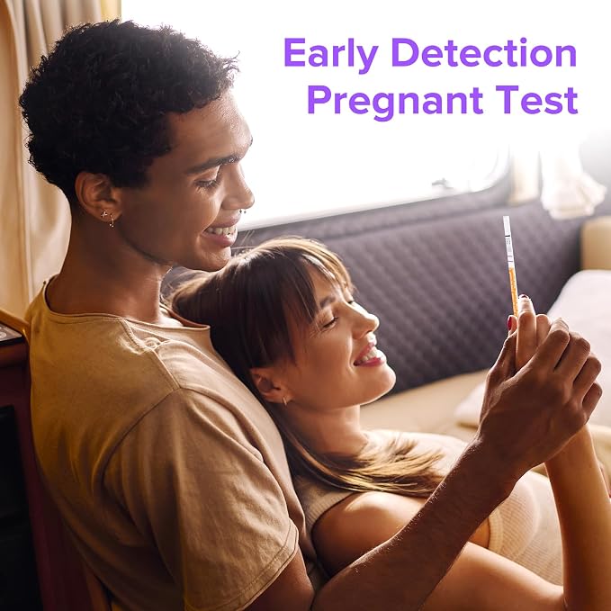 Premom Pregnancy Test Strips- 30 Pack Early Detection Pregnancy Test Kit Powered by Premom Ovulation Predictor iOS and Android APP