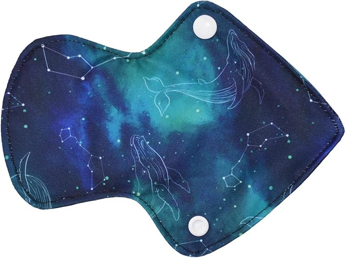 5 Thong Panty Liners 1 Wet Bag Cloth Menstrual Pads Sanitary Reusable Washable (Scales Pack)