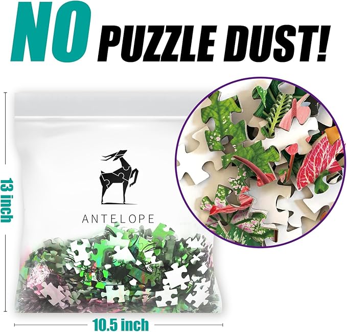 Antelope - 1000 Piece Puzzle for Adults, Foliage Frenzy - Jigsaw Puzzles 1000 Pieces, High Resolution, Matte Finish, No Dust