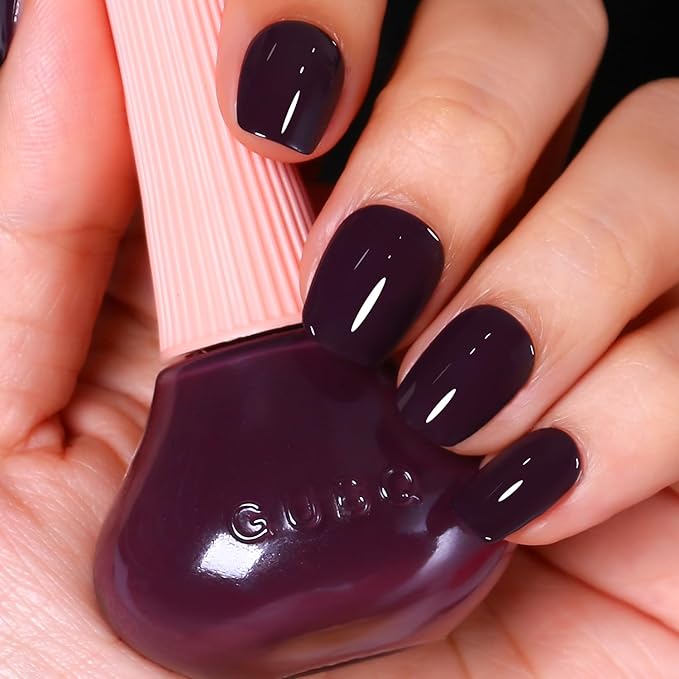 Major Dijit Deep Plum Quick Dry Regular Nail Polish - Nail Art Lacquer, 0.41 Fl Oz