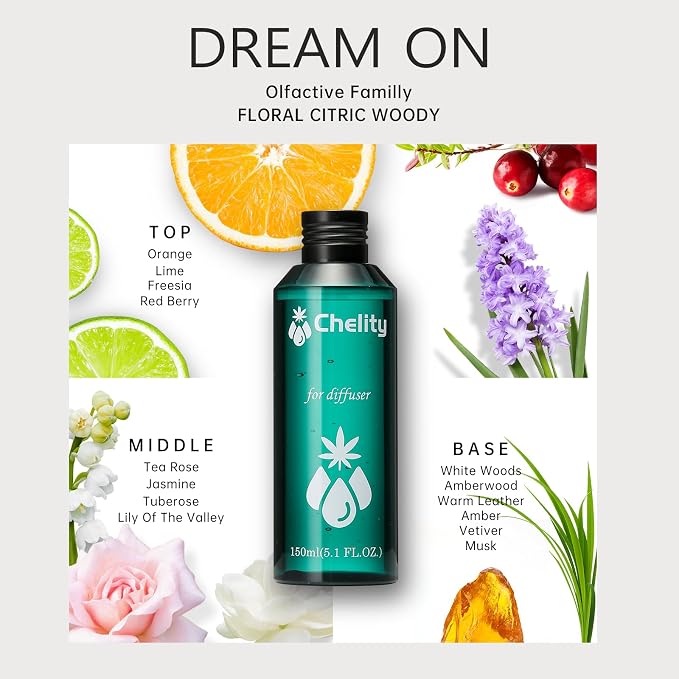 Hotel Essential Oils, Home Luxury Scents, Dream On 2.1 Fl Oz for Waterless Diffuser & Ultrasonic and Crafting for Ultrasonic and Crafting，Aromatherapy Bigger Bottle & Longer Lasting