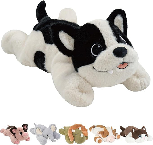 25" 5 lbs Dog Weighted Stuffed Animals :Big Large Weighted Plush Animal，Cute Plushie Pillow Toys, Ultra-Soft Washable Weighted Plush Pillowfort Gifts for Adults Kids Girls Boys Women