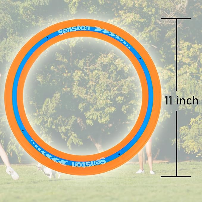 Senston Flying Discs Easily Catch and Throw Sports Disc 11 Inch Soft Flying Discss Colorful Flying Discs 3 Pcs for Pool Backyard Family Fun
