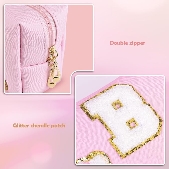 Elilier Birthday Gifts for Kids 4 5 6 7 8 9 10 11 12 year Old, Girl gifts Skin Care, Letter Pouch Cosmetic Toiletry Bag, Personalized Gift for Girl, Gift Bags