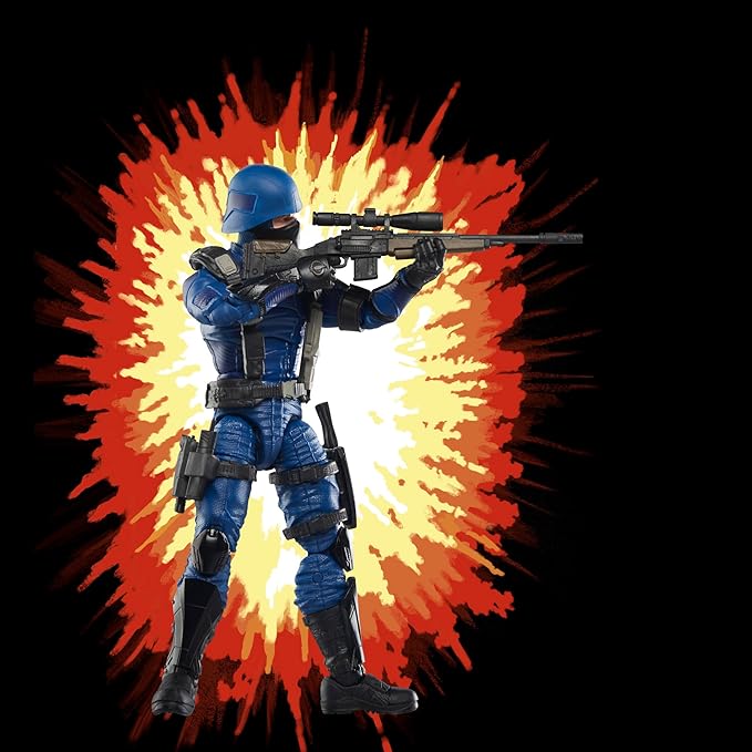 G.I. Joe Classified Series Retro Cardback Cobra Trooper, Collectible 6 Inch Action Figure with 9 Accessories