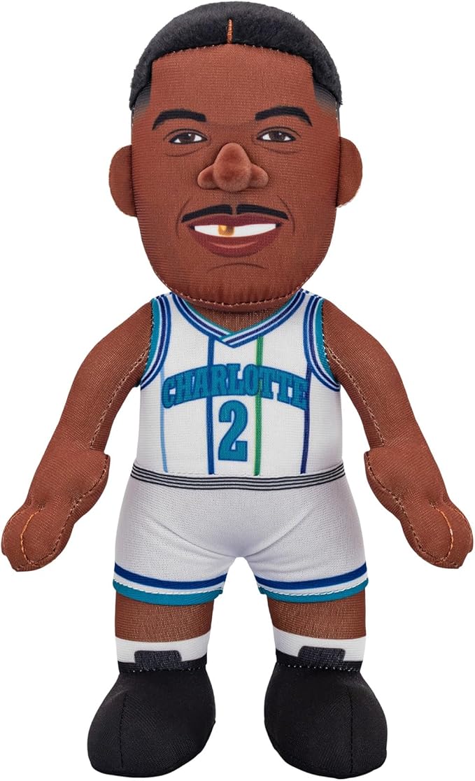 Bleacher Creatures Charlotte Hornets Larry Johnson 10" NBA Plush Figure - A Legend for Play and Display