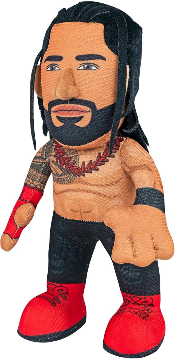 Bleacher Creatures WWE Roman Reigns 10" Plush Figure - A Wrestling Superstar for Play or Display