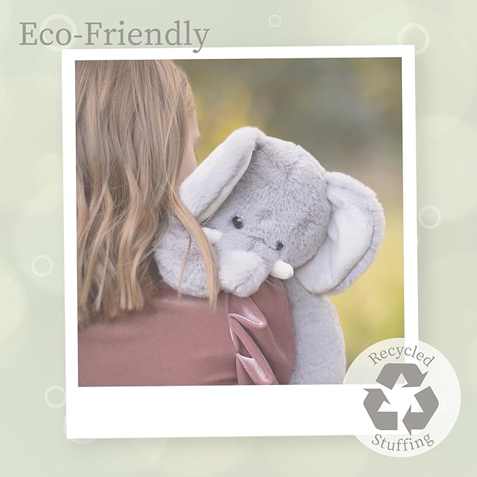 World's Softest Plush Elephant, Lushee, Large, 16" Stuffed Animal for Baby, Toddler, Kids, Adults - Elephant Plush Toy-Adorable Toy Made from Kid-Friendly, Quality Materials