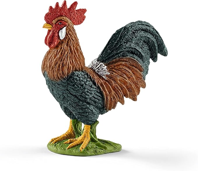Schleich Farm World - 7 PC Farm Animal Playset with Dog, Cat, Pig, Goat, Rooster, Baby Horse and Cow Toys - Realistic Barnyard Figurines - Fun Educational Figures For Kids and Toddlers Ages 3+ | 77533