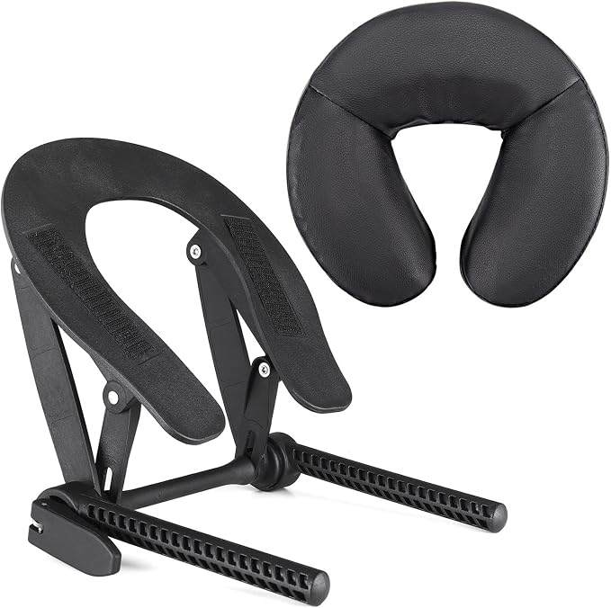 Universal Massage Table Face Cradle & Cushion, Adjustable Massage Chair Spa Bed Headrest & Face Pillow Support, Massage Platform Head Rest Cushion Cradle for Salon Home Mattress Top Massage Kit