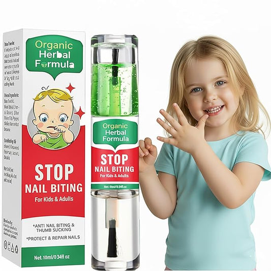 Nail Biting Treatment for Kids, 10 ML Nail Biting Prevention, Safe & Effective Solution to Help Break Nail-Biting Habit, Thumb Sucking Deterrent, Bitter Taste Formula, Easy to Apply