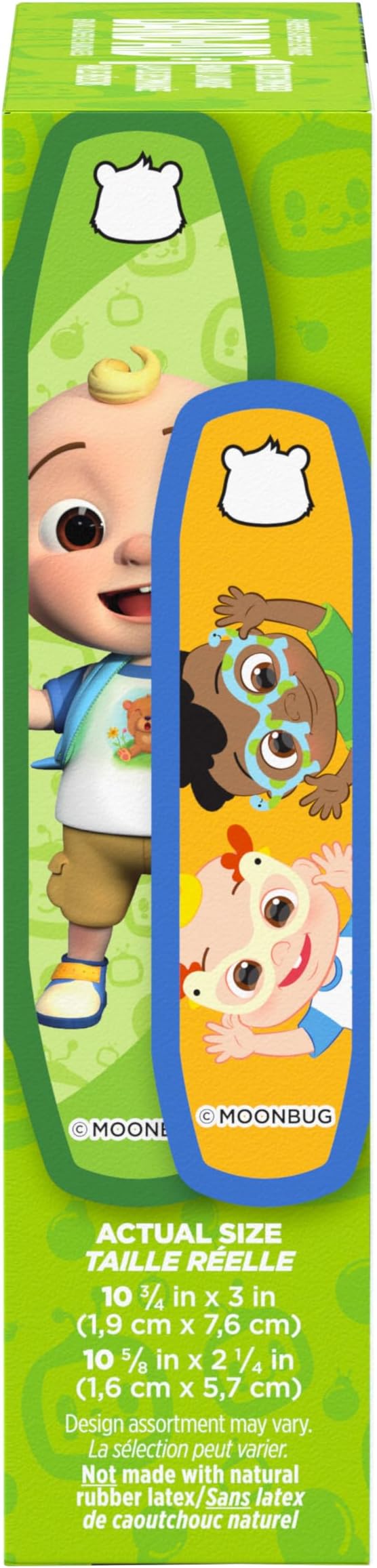 Band-Aid Brand Adhesive First Aid Bandages for Kids & Toddlers Featuring Moonbug CoComelon Characters, Sterile Individually Wrapped Bandages for Minor Cuts & Scrapes, Assorted Sizes, 20 Ct