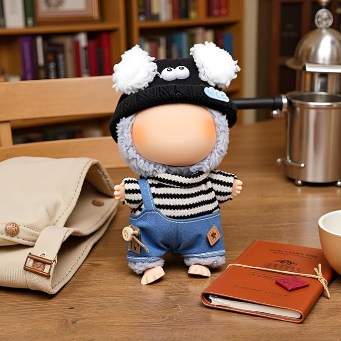 Doll Clothes Set for 6.7-inch/5.9-inch Dolls - Luxury Chic High-End Fashion Outfit with Suitable Accessories, Slyly Carefree (No Dolls)