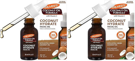 Palmer's Coconut Oil Formula Coconut Monoi Luminous Hydration Facial Oil,1 Ounce,(Pack of 2)
