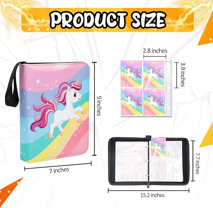 Collectible Trading Card Albums, 400 Card Holders with 50 Removable Sleeves, Portable 4 Pockets Collectible Trading Card Binder, PU Card Collection Binder for MTG, TCG, Sport Card, Game Cards