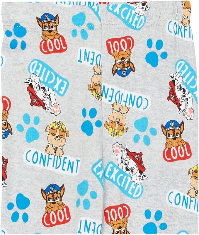 Nickelodeon Boys' Paw Patrol 6-piece Snug-fit Cotton Pajama Set, Soft & Cute for Kids