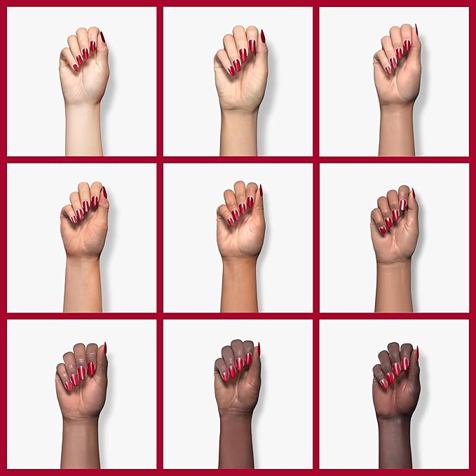 Imtiti Rose Red Gel Nail Polish, 1 pcs 0.5 Fl Oz, Soak Off, Non-Toxic, Toxin-Free, Glossy, Women's Nail Art Starter Kit