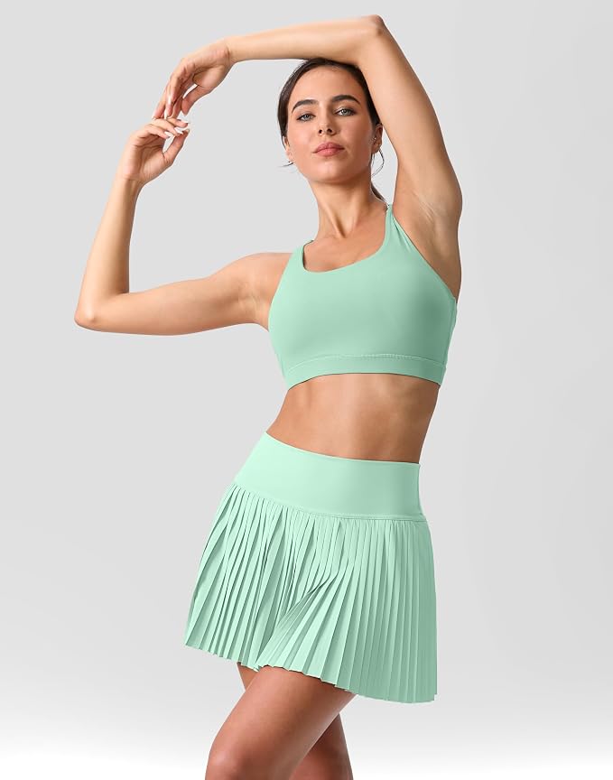 Pleated Tennis Skirt for Women with Pockets Shorts Women's High Waisted Lightweight Athletic Golf Skorts Skirts