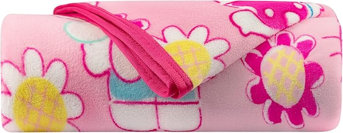Franco Kids Bedding Super Soft Plush Throw Blanket, 62 in x 90 in, Hello Kitty