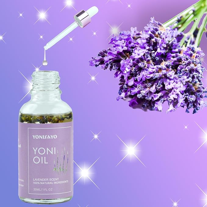 2 Packs Yoni Essential Oil for Women, All Natural Feminine Intimate Deodorant Remove Odor, Ph Balanced, 100% Vaginal Serum Made with Rose Lavender Oils (1 fl oz/30 ml)