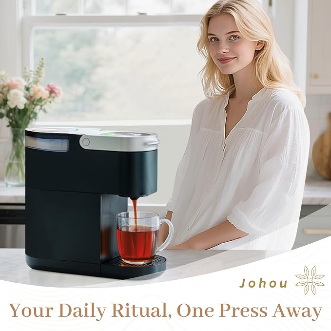 Johou Earl Grey Tea Specially Ground Taiwan Tea Full-Flavor Pods, Compatible with All K-Cup Brewers & Keurig 2.0, 24 pods