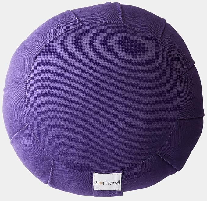 Meditation Cushion Sol Living Yoga Floor Pillow 100% Cotton Floor Cushion Removable Cover Firm Comfort Yoga Floor Cushion Seating for Adults Machine Washable Zafu Meditation Pillow Pouf Bolster Pillow