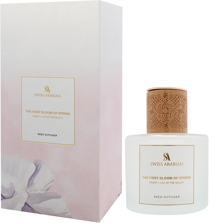 The First Bloom of Spring Reed Diffuser by Swiss Arabian for Unisex – Elegant 6.76 oz Aroma Diffuser