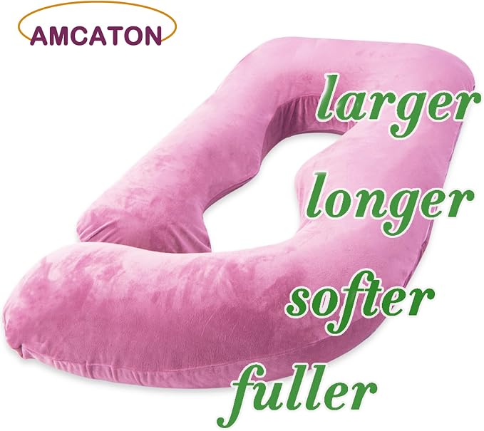 60 Inch Pregnancy Pillow for Sleeping, Extra Large U Shaped Body Pillow, Maternity Pillow for Pregnant Women (Purple)
