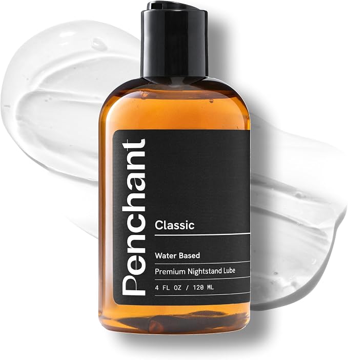 Penchant Classic Water-Based Personal Lubricant for Women and Men – Smooth Clean-Rinsing Personal Lube for Everyday Use - Unscented, Condom Compatible Lube for Sex - Made in USA (4 fl oz)