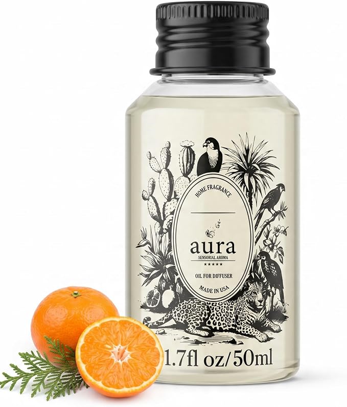 A U R A - Marseille Fragrance Oil for Waterless Scent Diffuser - Inspired by Loevve-Solo | (1.7 fl oz, 50 ml) Pure Essential Oil Blends for Aromatherapy Diffuser & Hotel Collection Oil Diffuser