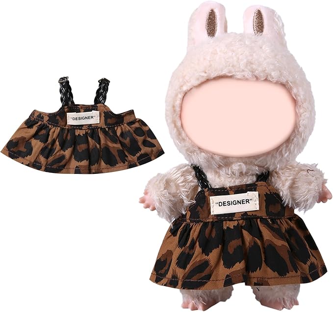 Coolcandy 17cm Doll Clothes, Fashionable Dolls Outfit with Accessories Suit, Stylish Adorable Dolls Clothes Set, Soft Fabric, Detailed Stitching(Doll Not Included)