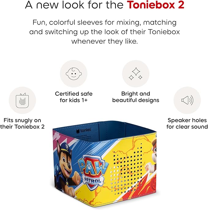 Tonies Sleeve - Decorative Wrap for Toniebox 2 - PAW Patrol