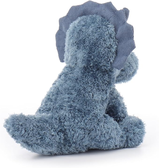 Apricot Lamb Dark Blue Triceratops Stuffed Animals for Kids, Soft Cute Plush Toys for Baby Girl and Boy, 9 Inches