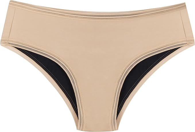 THINX Cheeky Period Underwear for Women, Period Panties, Feminine Care, Menstrual Underwear Holds 1 Tampon, Beige, 3X-Large