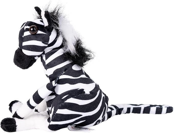 Randimals Randimini Collection Zebra Kangaroo Called Zangaroo. Floppy Plush Bean Filled Toy 6.5”, Soft & Huggable, Premium Quality Hybrid Animal Friend Encourages Adventure & Imagination