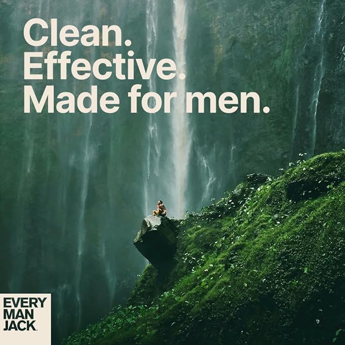 Every Man Jack Men’s Hydrating Body Wash for All Skin Types - Cleanse and Hydrate Skin with Naturally Derived Marine Extracts, Coconut Oil, and a Sea Minerals + Citron Scent - 33.8 fl. oz. - 2 Bottle
