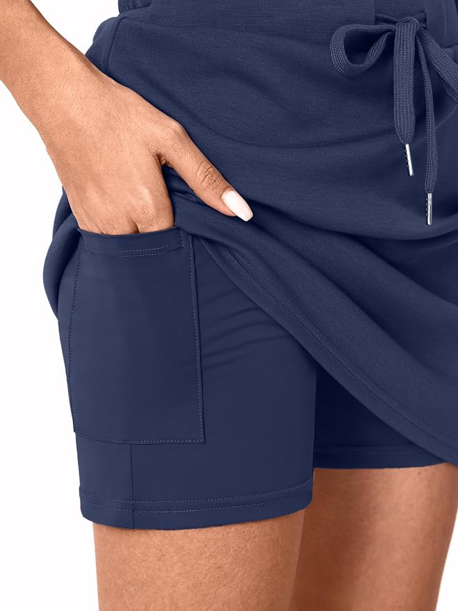 Casly Lamiit Womens Two Piece Skirt Sets Casual Cap Sleeve Lapel V Neck Tops Summer Travel Outfits Short Tennis Skort Set