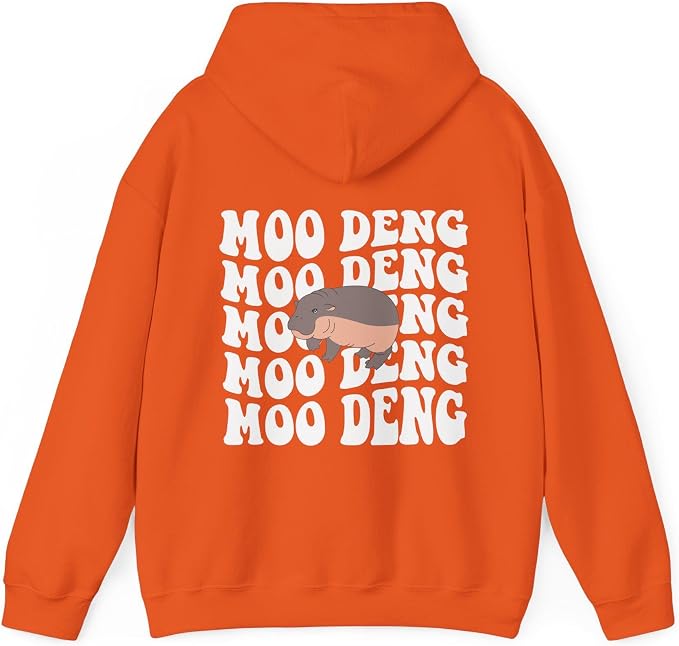 YOUNG GREEN Moo Deng Cute Sweatshirt Moo Deng Bouncy Pig T-Shirt The Cute Baby Hippo Sweatshirt Gift For Womens