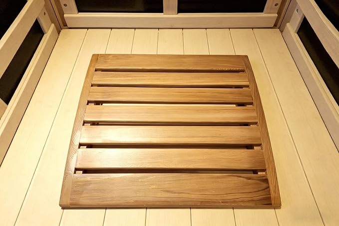 Cedar Sauna Headrest Pillow, Wooden Headrest for Inside Sauna, Heat Resistant Sauna Pillow/Log Pillow, Sauna Neck Pillow for Indoor Outdoor Infrared Sauna, 14.96*13.39*3.15 In - Sauna Accessories