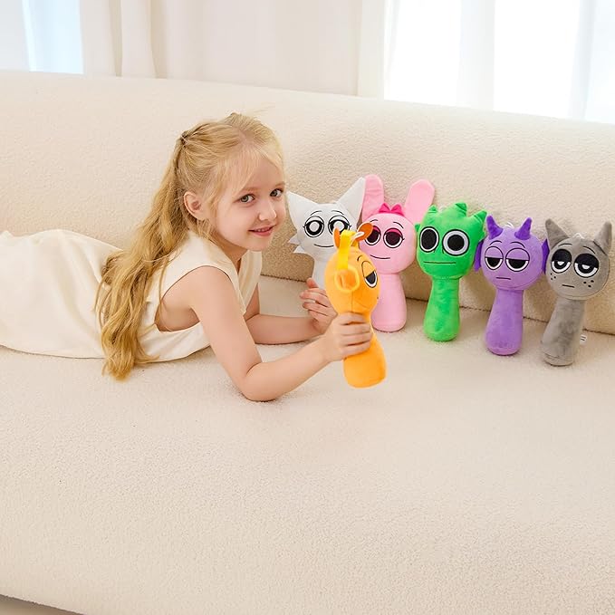 XYG® Sprunky Game Plush, Sprunky Toys Plush, Soft Stuffed Animal Pillow Doll Christmas Birthday Gifts Figure Plushies Birthday for Fans Kids Adult(10" Pink)