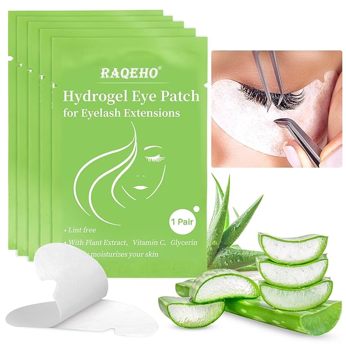 50 Eye Pads Lash Extensions - Under Eye Patches Hydrogel Eyepads for Lash Extensions Lash Eyepads Bulk Parches Para PestañAs For Eyelash Extensions Eyelash Tech Must Haves Eyepads Accessories